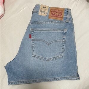 Levi's Sky Blue Denim Shorts